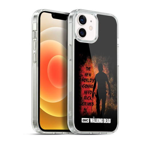 AMC The Walking Dead Typography Gonna Need Rick Soft Gel Case for Apple iPhone 12 / iPhone 12 Pro & MagSafe