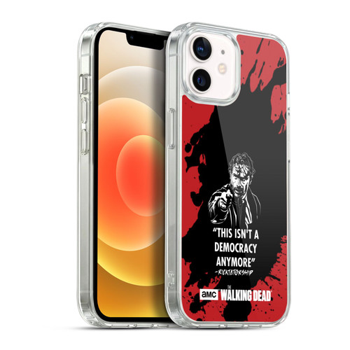 AMC The Walking Dead Typography Ricktatorship Soft Gel Case for Apple iPhone 12 / iPhone 12 Pro & MagSafe
