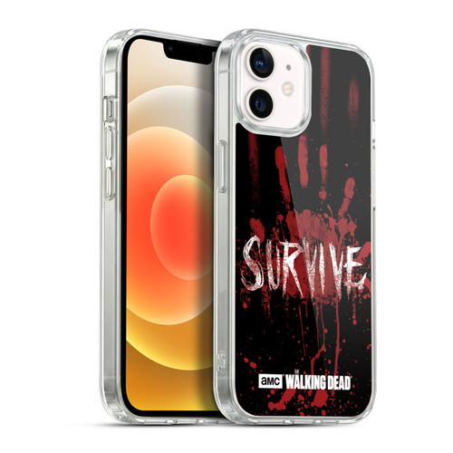 AMC The Walking Dead Typography Survive Hand Soft Gel Case for Apple iPhone 12 / iPhone 12 Pro & MagSafe