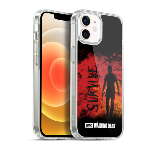 AMC The Walking Dead Typography Survive Rick Machete Soft Gel Case for Apple iPhone 12 / iPhone 12 Pro & MagSafe