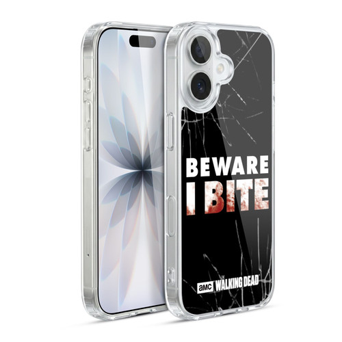 AMC The Walking Dead Typography I Bite Soft Gel Case for Apple iPhone 17