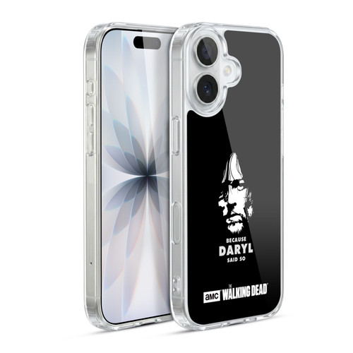 AMC The Walking Dead Typography Daryl Says Soft Gel Case for Apple iPhone 17