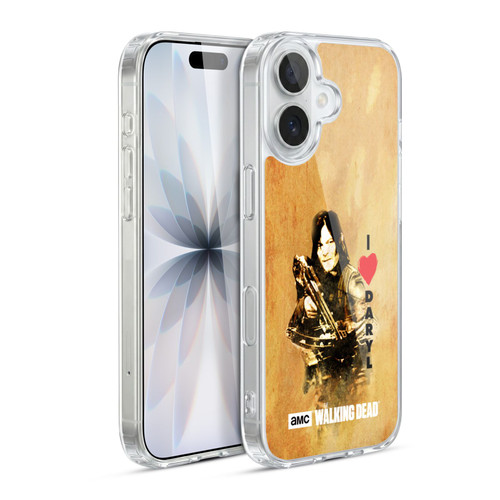AMC The Walking Dead Typography Love Daryl Crossbow Soft Gel Case for Apple iPhone 17