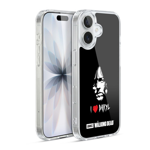 AMC The Walking Dead Typography Love Daryl Face Soft Gel Case for Apple iPhone 17