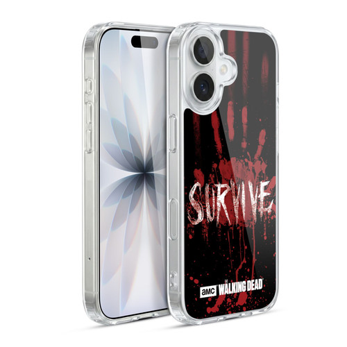 AMC The Walking Dead Typography Survive Hand Soft Gel Case for Apple iPhone 17
