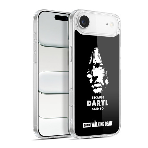 AMC The Walking Dead Typography Daryl Says Soft Gel Case for Apple iPhone 17 Air