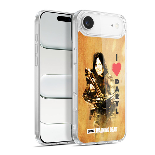 AMC The Walking Dead Typography Love Daryl Crossbow Soft Gel Case for Apple iPhone 17 Air