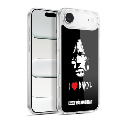 AMC The Walking Dead Typography Love Daryl Face Soft Gel Case for Apple iPhone 17 Air