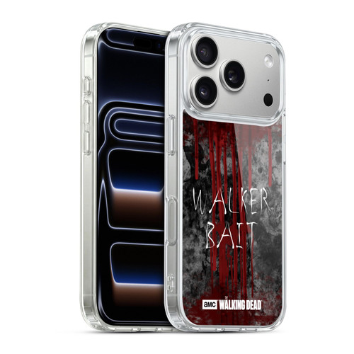 AMC The Walking Dead Typography Walker Bait Soft Gel Case for Apple iPhone 17 Pro