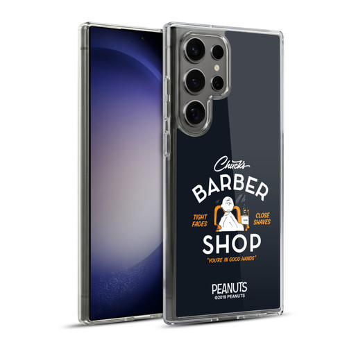 Peanuts Chuck's Barber Shop Charlie Brown Soft Gel Case for Samsung Galaxy S23 Ultra 5G & MagSafe
