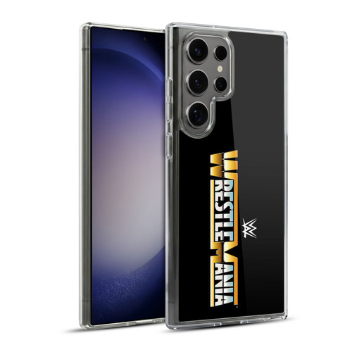 WWE TV Program Logo Wrestlemania Soft Gel Case for Samsung Galaxy S23 Ultra 5G & MagSafe