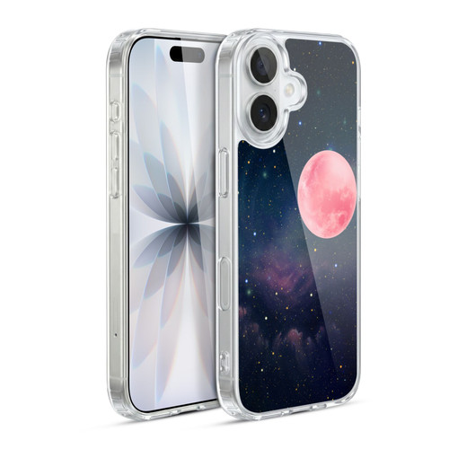 Cosmo18 Space Pink Moon Soft Gel Case for Apple iPhone 17