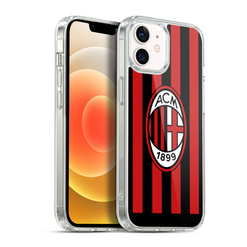 AC Milan 2022/23 Home Kit Soft Gel Case for Apple iPhone 12 / iPhone 12 Pro & MagSafe