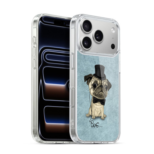 Barruf Dogs Gentle Pug Soft Gel Case for Apple iPhone 17 Pro