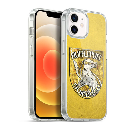 Harry Potter Prisoner Of Azkaban V Hufflepuff Quidditch Badge Soft Gel Case for Apple iPhone 12 / iPhone 12 Pro & MagSafe