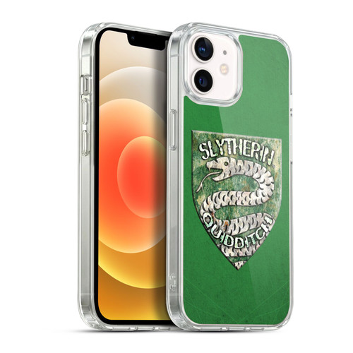 Harry Potter Prisoner Of Azkaban V Slytherin Quidditch Badge Soft Gel Case for Apple iPhone 12 / iPhone 12 Pro & MagSafe