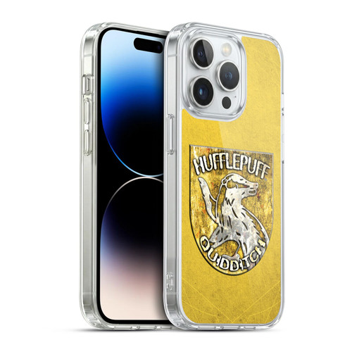 Harry Potter Prisoner Of Azkaban V Hufflepuff Quidditch Badge Soft Gel Case for Apple iPhone 14 Pro & MagSafe