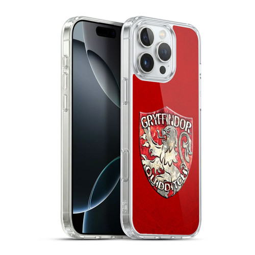 Harry Potter Prisoner Of Azkaban V Gryffindor Quidditch Badge Soft Gel Case for Apple iPhone 16 Pro Max & MagSafe