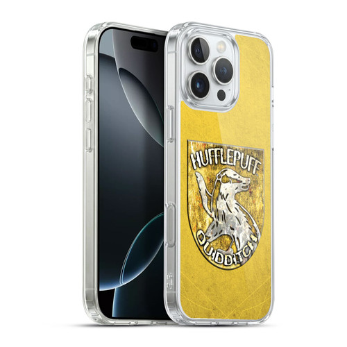 Harry Potter Prisoner Of Azkaban V Hufflepuff Quidditch Badge Soft Gel Case for Apple iPhone 16 Pro Max & MagSafe