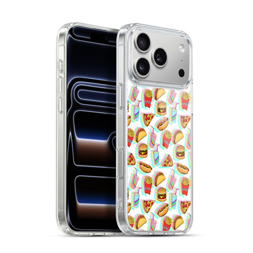 Micklyn Le Feuvre Patterns 2 Rainbow Fast Food Soft Gel Case for Apple iPhone 17 Pro Max