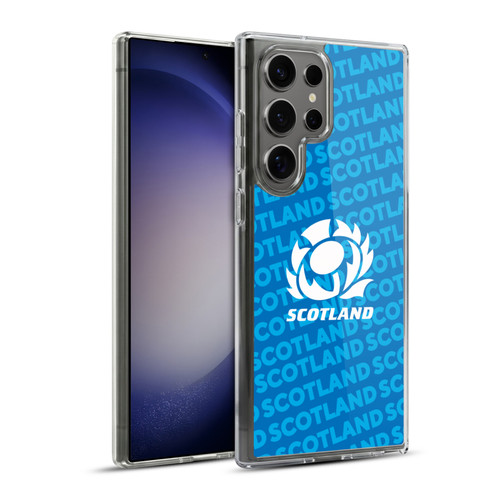 Scotland Rugby Graphics Logo Blue Soft Gel Case for Samsung Galaxy S23 Ultra 5G & MagSafe