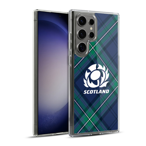 Scotland Rugby Graphics Tartan Oversized Soft Gel Case for Samsung Galaxy S23 Ultra 5G & MagSafe