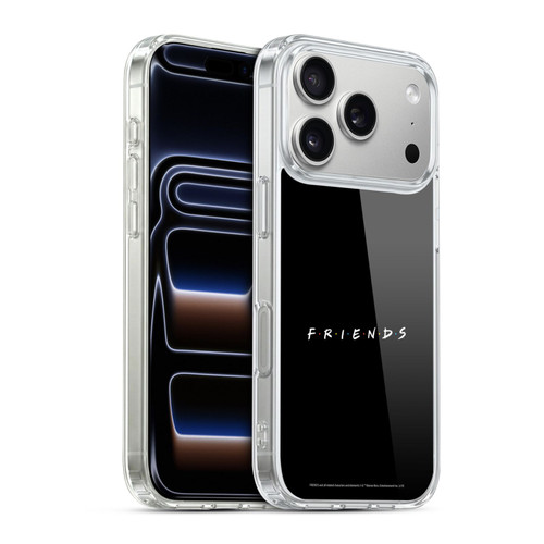 Friends TV Show Logos Black Soft Gel Case for Apple iPhone 17 Pro