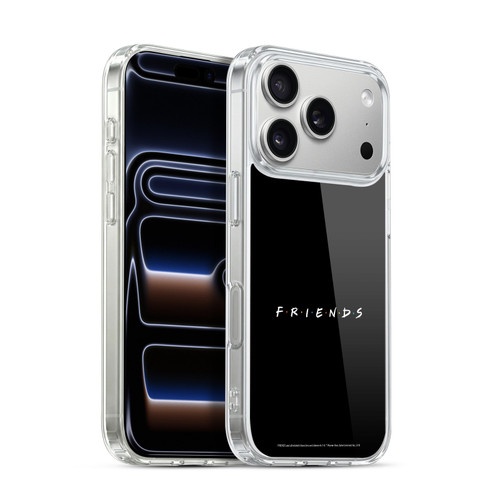 Friends TV Show Logos Black Soft Gel Case for Apple iPhone 17 Pro