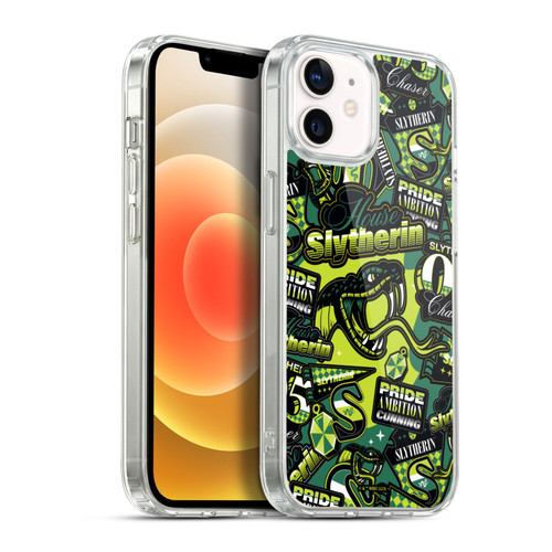 Harry Potter Badge Up House Slytherin Soft Gel Case for Apple iPhone 12 / iPhone 12 Pro & MagSafe