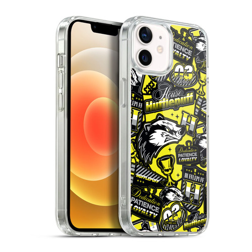 Harry Potter Badge Up House Hufflepuff Soft Gel Case for Apple iPhone 12 / iPhone 12 Pro & MagSafe