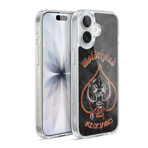 Motorhead Key Art Ace Of Spades Vintage Soft Gel Case for Apple iPhone 17