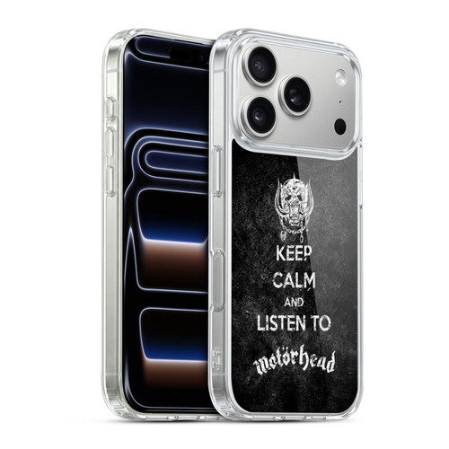 Motorhead Key Art Keep Calm Soft Gel Case for Apple iPhone 17 Pro