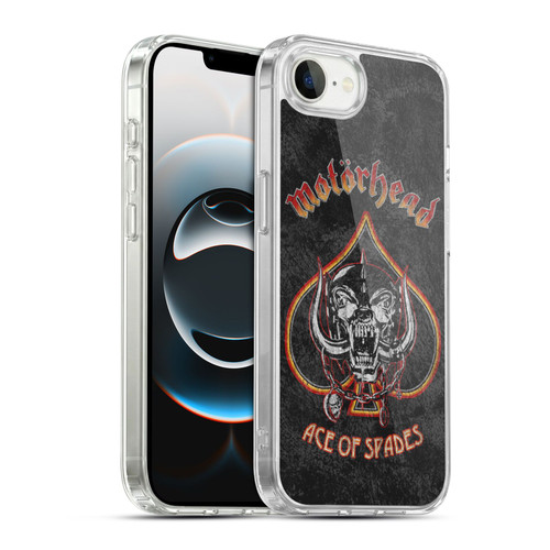Motorhead Key Art Ace Of Spades Vintage Soft Gel Case for Apple iPhone 16e / Apple iPhone 17e & MagSafe