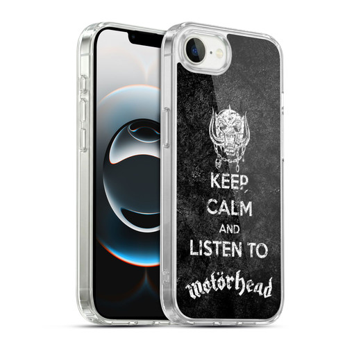 Motorhead Key Art Keep Calm Soft Gel Case for Apple iPhone 16e / Apple iPhone 17e & MagSafe