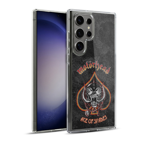 Motorhead Key Art Ace Of Spades Vintage Soft Gel Case for Samsung Galaxy S23 Ultra 5G & MagSafe