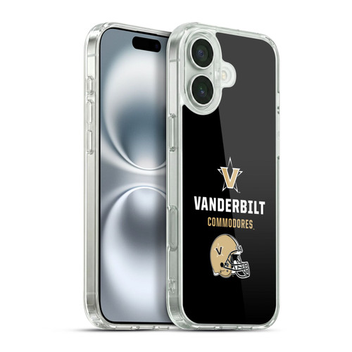 Vanderbilt University Vandy Vanderbilt University Helmet Logotype Soft Gel Case for Apple iPhone 16 Plus & MagSafe