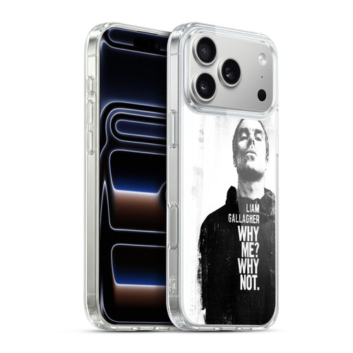 Liam Gallagher Graphics Why Me Soft Gel Case for Apple iPhone 17 Pro Max