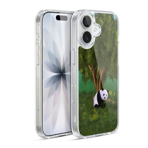Simone Gatterwe Animals Cute Panda Soft Gel Case for Apple iPhone 17