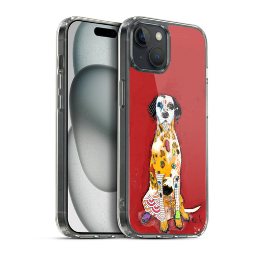 Michel Keck Dogs 2 Dalmatian Soft Gel Case for Apple iPhone 15 Plus & MagSafe