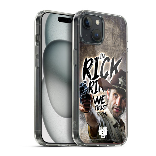 AMC The Walking Dead Rick Grimes Legacy Sheriff's Deputy Soft Gel Case for Apple iPhone 15 Plus & MagSafe