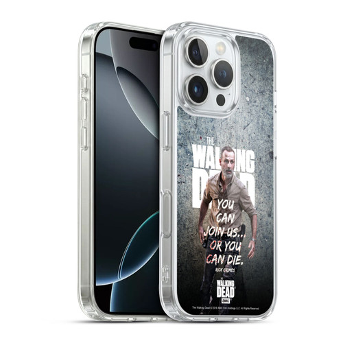 AMC The Walking Dead Rick Grimes Legacy Join Us Soft Gel Case for Apple iPhone 16 Pro & MagSafe