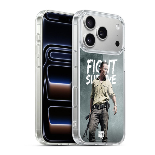 AMC The Walking Dead Rick Grimes Legacy Fight Survive Soft Gel Case for Apple iPhone 17 Pro