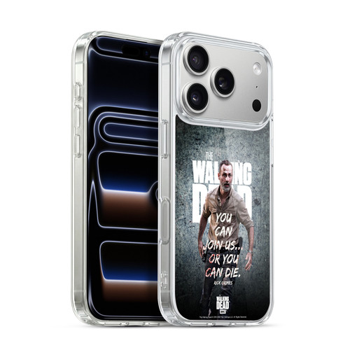 AMC The Walking Dead Rick Grimes Legacy Join Us Soft Gel Case for Apple iPhone 17 Pro