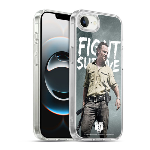 AMC The Walking Dead Rick Grimes Legacy Fight Survive Soft Gel Case for Apple iPhone 16e / Apple iPhone 17e & MagSafe