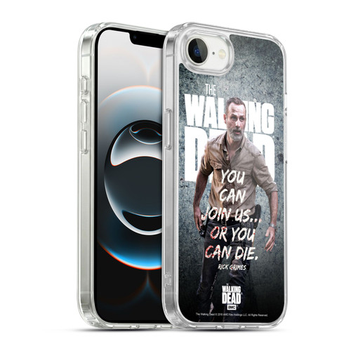 AMC The Walking Dead Rick Grimes Legacy Join Us Soft Gel Case for Apple iPhone 16e / Apple iPhone 17e & MagSafe