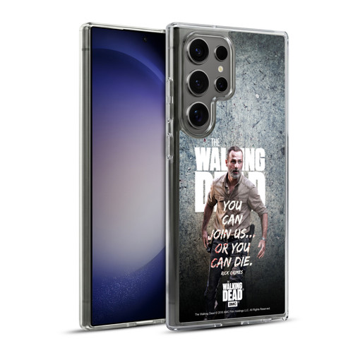 AMC The Walking Dead Rick Grimes Legacy Join Us Soft Gel Case for Samsung Galaxy S23 Ultra 5G & MagSafe
