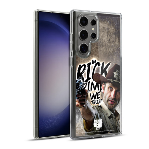 AMC The Walking Dead Rick Grimes Legacy Sheriff's Deputy Soft Gel Case for Samsung Galaxy S23 Ultra 5G & MagSafe