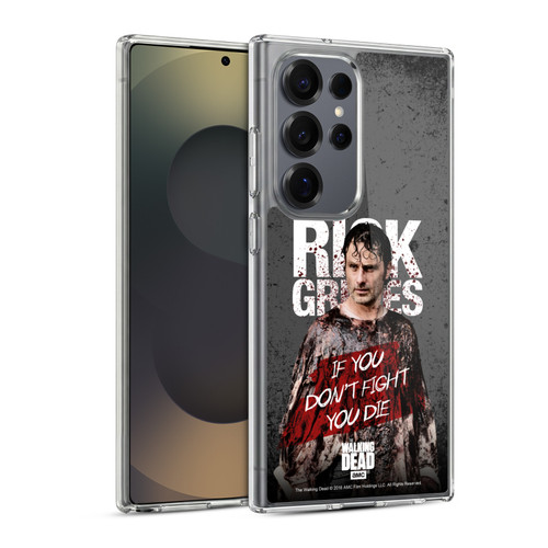 AMC The Walking Dead Rick Grimes Legacy Bloody Poncho Soft Gel Case for Samsung Galaxy S25 Ultra & MagSafe