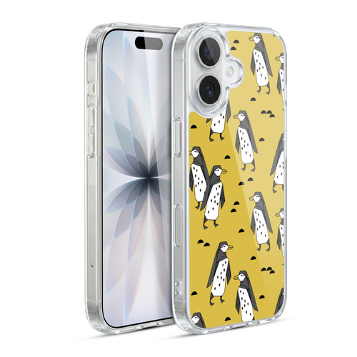 Andrea Lauren Design Birds Yellow Penguins Soft Gel Case for Apple iPhone 17
