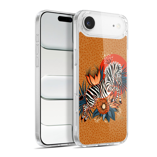 Cat Coquillette Tropical Wildlife Zebra Leap Soft Gel Case for Apple iPhone 17 Air